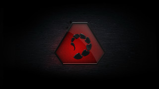 Red stop sign black background - redshift free wallpaper