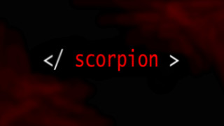 Scorpion red arrow white cobra - a red text free wallpaper