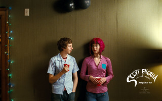 Man woman room balloons sign - lost free wallpaper