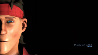 Cartoon character red bandana black - dramatic cinematic lighting free wallpaper