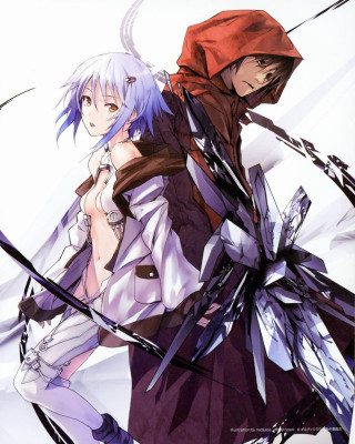 Anime characters swords red hoodie - sword free wallpaper