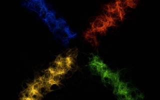 Colorful abstract background black red - volumetric free wallpaper