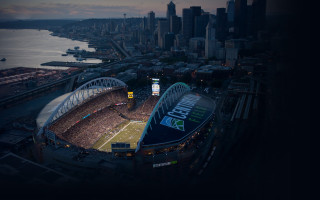 Stadium city river night football - a stadium free wallpaper