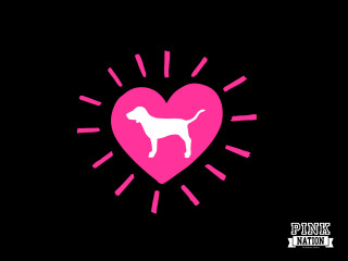 Pink heart dog sunburst pink - a pink heart free wallpaper