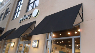 Storefront black awning clock wall - elbridge ayer burbank free wallpaper