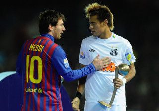 Soccer players talking field stadium - photo real free wallpaper