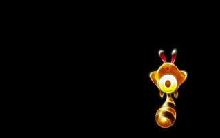 Giraffe yellow light black background - firefly free wallpaper