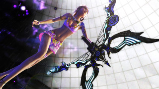Woman bikini futuristic design posing - a futuristic design free wallpaper