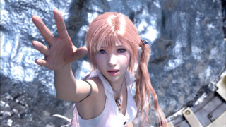 Woman long hair white shirt 51 - a rock wall free wallpaper