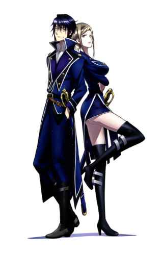 Anime couple black blue outfit - outfit free wallpaper