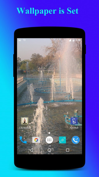 Blue fountain background border - a blue border free wallpaper