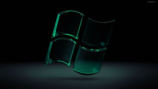 Green glass holography rendering uno - a green light free wallpaper