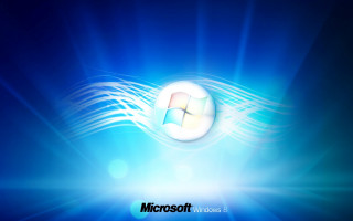 Blue microsoft cloud moon light - computer art free wallpaper