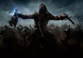 Man sword dark forest men 2 - other man free wallpaper