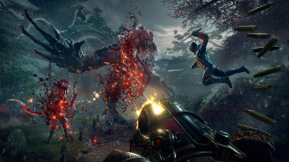Video game suit demon attack - a video game scene free wallpaper