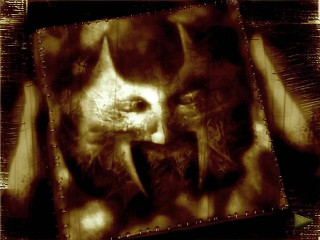 Cat face grungy biomechanical sumatraism - a picture of a cat free wallpaper