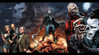 Group people poster man knife - marvel comic free wallpaper