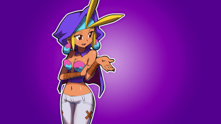 Cartoon character large breast short - short skirt free wallpaper