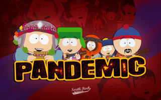Cartoon character group people pandemic - candido bido free wallpaper