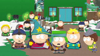 Cartoon characters house snow green - a group of cartoon characters free wallpaper