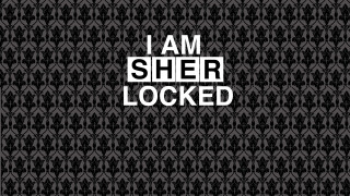 I am she locked black - white letter free wallpaper