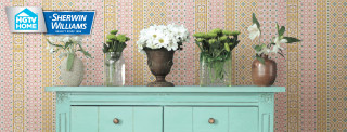 Blue cabinet vases flowers sign - a sign above free wallpaper