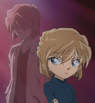 Blonde girl blue eyes standing - a cartoon free wallpaper