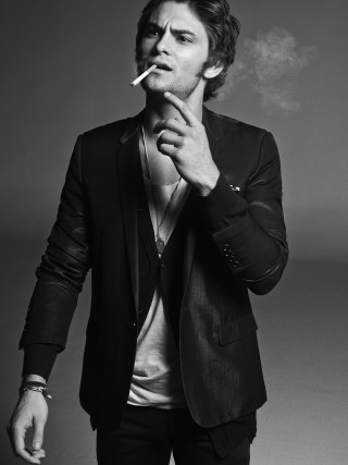 Man suit smoking cigarette black 4 - david boyd free wallpaper