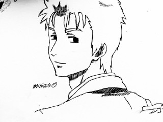 Boy mohawk shirt drawing art - a name tag free wallpaper