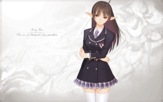 Girl uniform horned head sword - a girl in a uniform free wallpaper