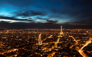 City night tower lights paris - bernard meninsky free wallpaper