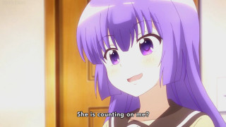 Purple hair girl school uniform 2 - a quote free wallpaper