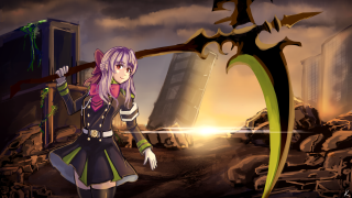 Girl sword giant green object - a sword free wallpaper for desktop