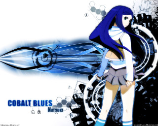 Woman blue hair blue dress - a woman free wallpaper
