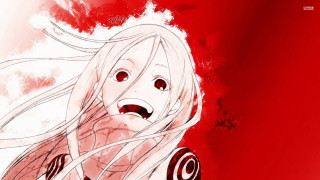 Woman longhair redbackground blood splatter - neoexpressionism free wallpaper