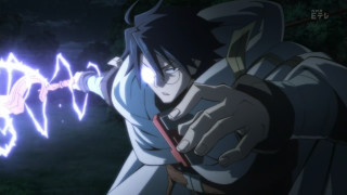 Man blue robe sword demon - effect free wallpaper