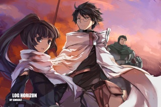 Anime couple purple background red - ufotable free wallpaper