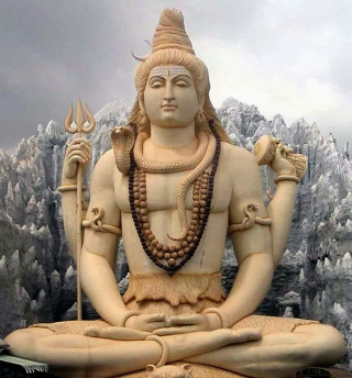Statue man lotus position staff - a statue free wallpaper