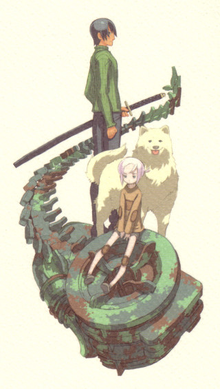 Boy dog train track man - top of it free wallpaper