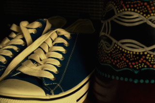 Painted shoes closeup bottom photorealism - canon 5 0 mm free wallpaper