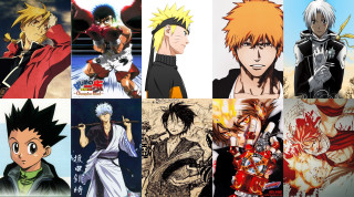 Anime collage expressions haircolors characters - eiichiro oda free wallpaper
