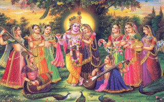 Women music park birds tree - a park free wallpaper