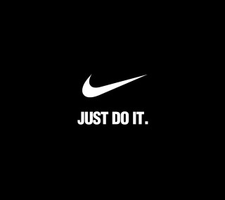 Black white nike logo just - letterism free wallpaper