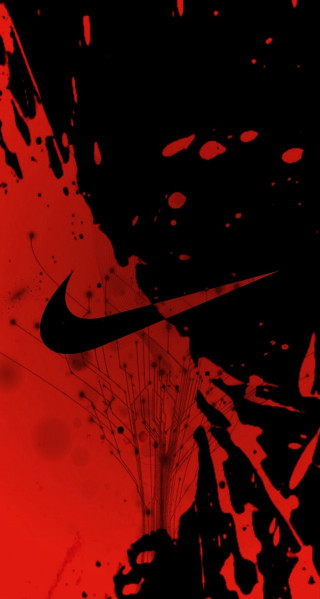 Red black painting person holding - blood free wallpaper