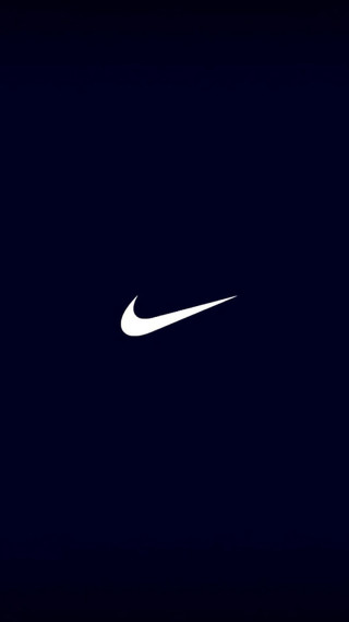 White nike logo dark blue 2 - letterism free wallpaper