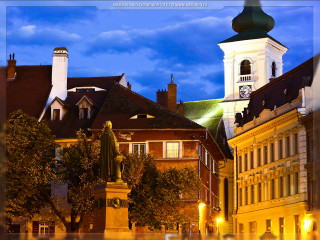 Statue man courtyard building clock - ferenc joachim free wallpaper