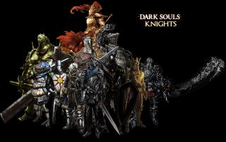 Dark soul knights group standing - dark soul free wallpaper