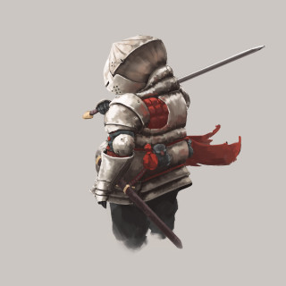Man armor sword shield red - a red cape free wallpaper