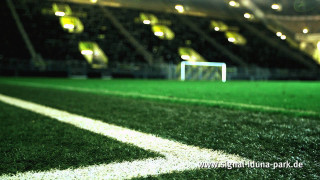Soccer field goal ball night - high free wallpaper