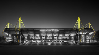 Stadium night large building yellow - yellow light free wallpaper
